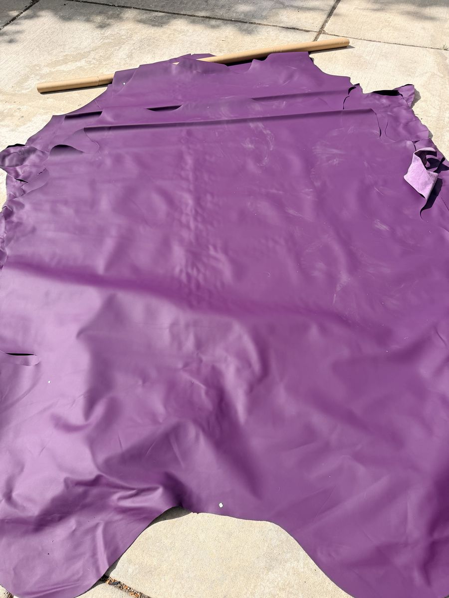 New  Gorgeous Soft 8x10 Purple Leather Multiple Qu
