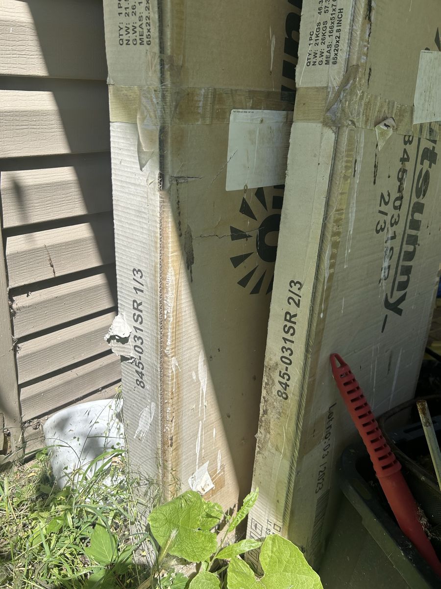 Brand new in box. Metal shed