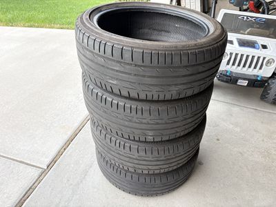 Set of 4 Bridgestone Potenza Sport 205/45R17 84W Used All-Season Tires 5/32