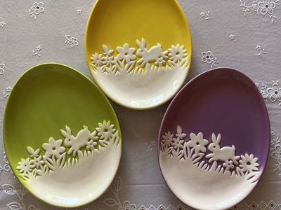 NEW Easter Decor/Serving Plates/ Set Of 3.