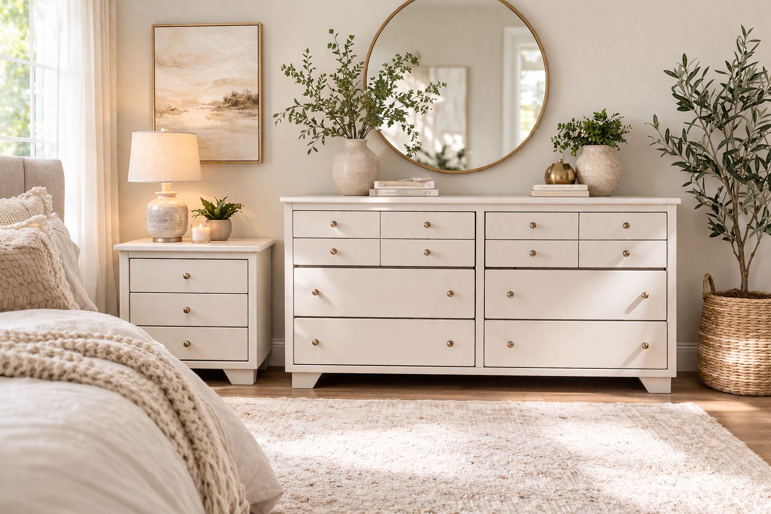 Beautiful Neutral Bedroom Set