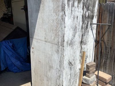 Large Weathered Wood & Metal Outdoor Storage Box / Cabinet - DIY Project