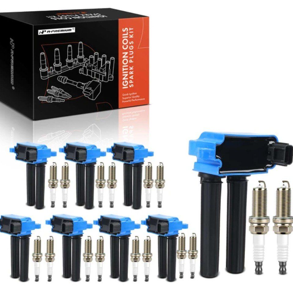 New Jeep Dodge 5.7 V8 Ignition Coil Spark Plug Kit