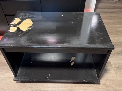 Printer stand on casters