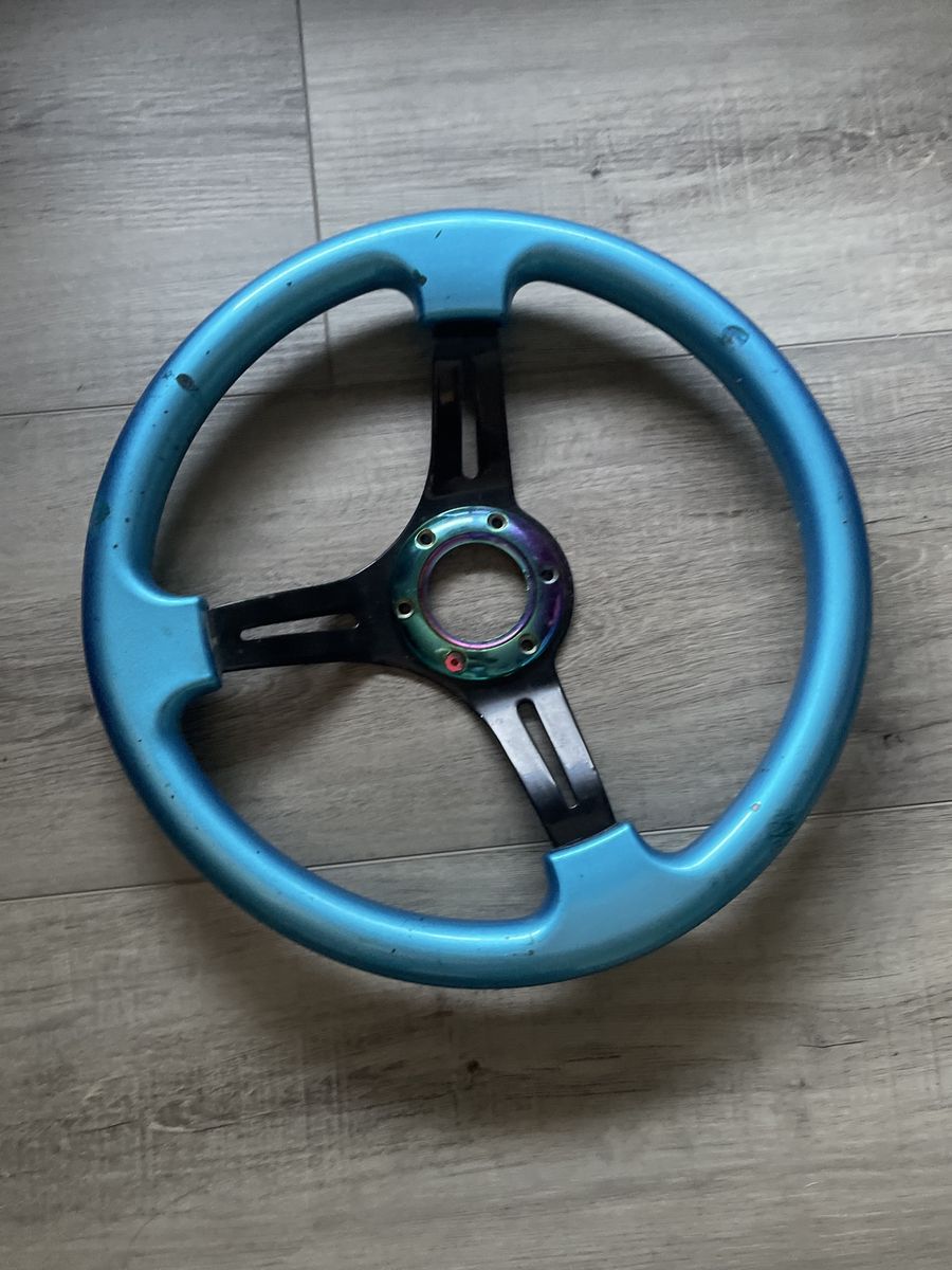 Universal Light Blue Racing Steering Wheel