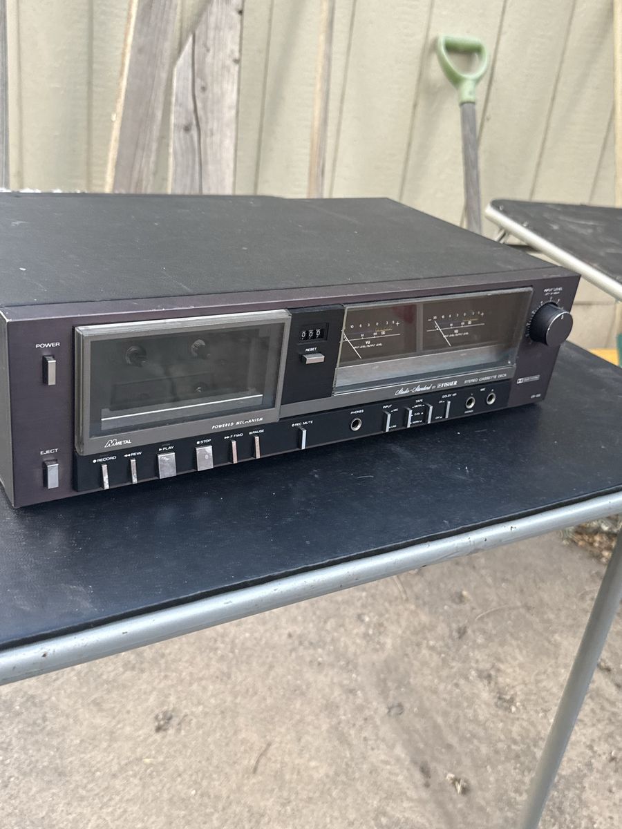 Vintage Fisher CR-125 Stereo Cassette Deck - Dolby Noise Reduction, Metal Tape Ready