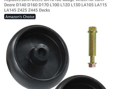 Lawneagle 2-Pack GX10168 Deck Wheels with Bolts for John Deere Mowers