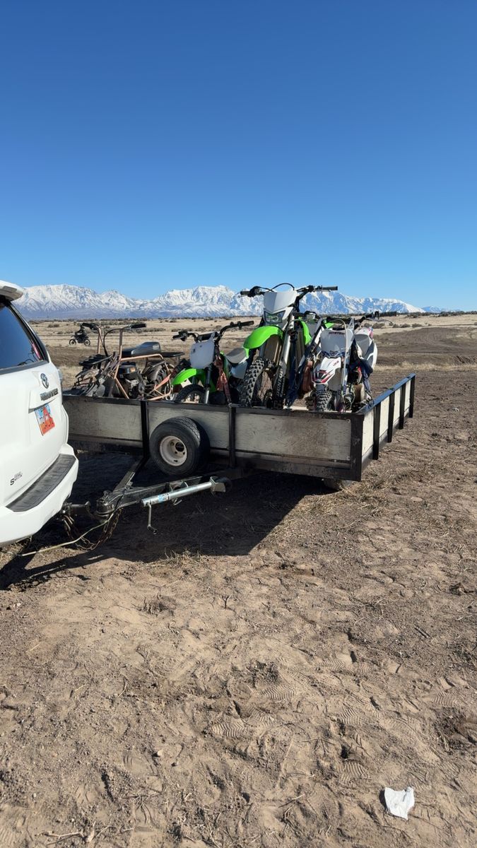 8x8 Snowmobile/ Dirtbike/ ATV trailer