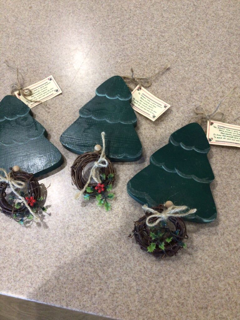 Three Bathroom Christmas Tree Decorations