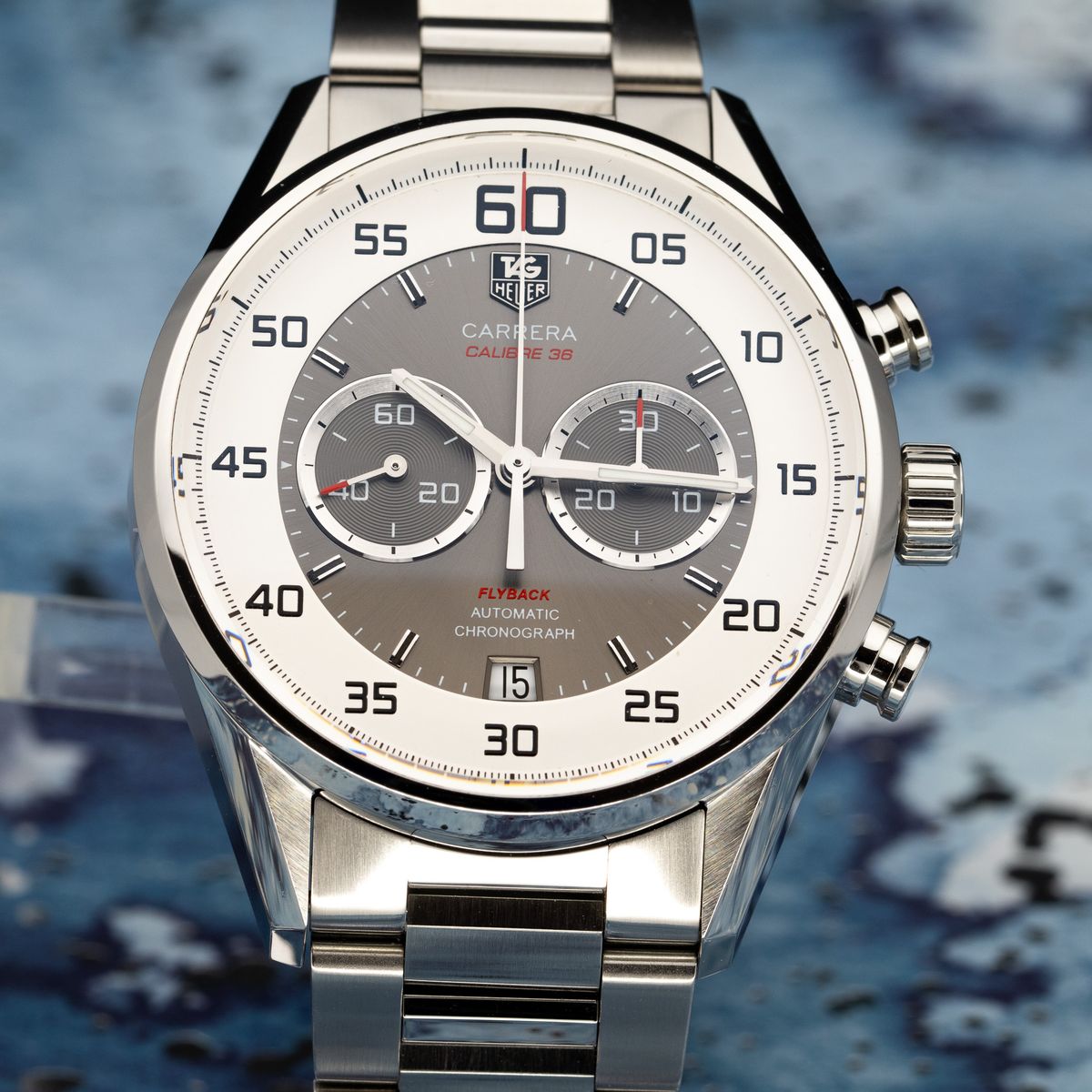 TAG Heuer Carrera Calibre 36 Flyback Chronograph 43mm – Full Set, 2 Boxs, papers, warranty card. CAR2B11.BA0799