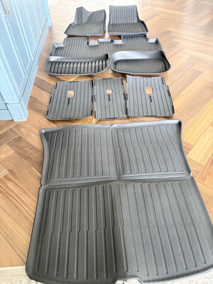 Velvresse TPE Car Mats for Tesla Model Y Juniper 9PCS