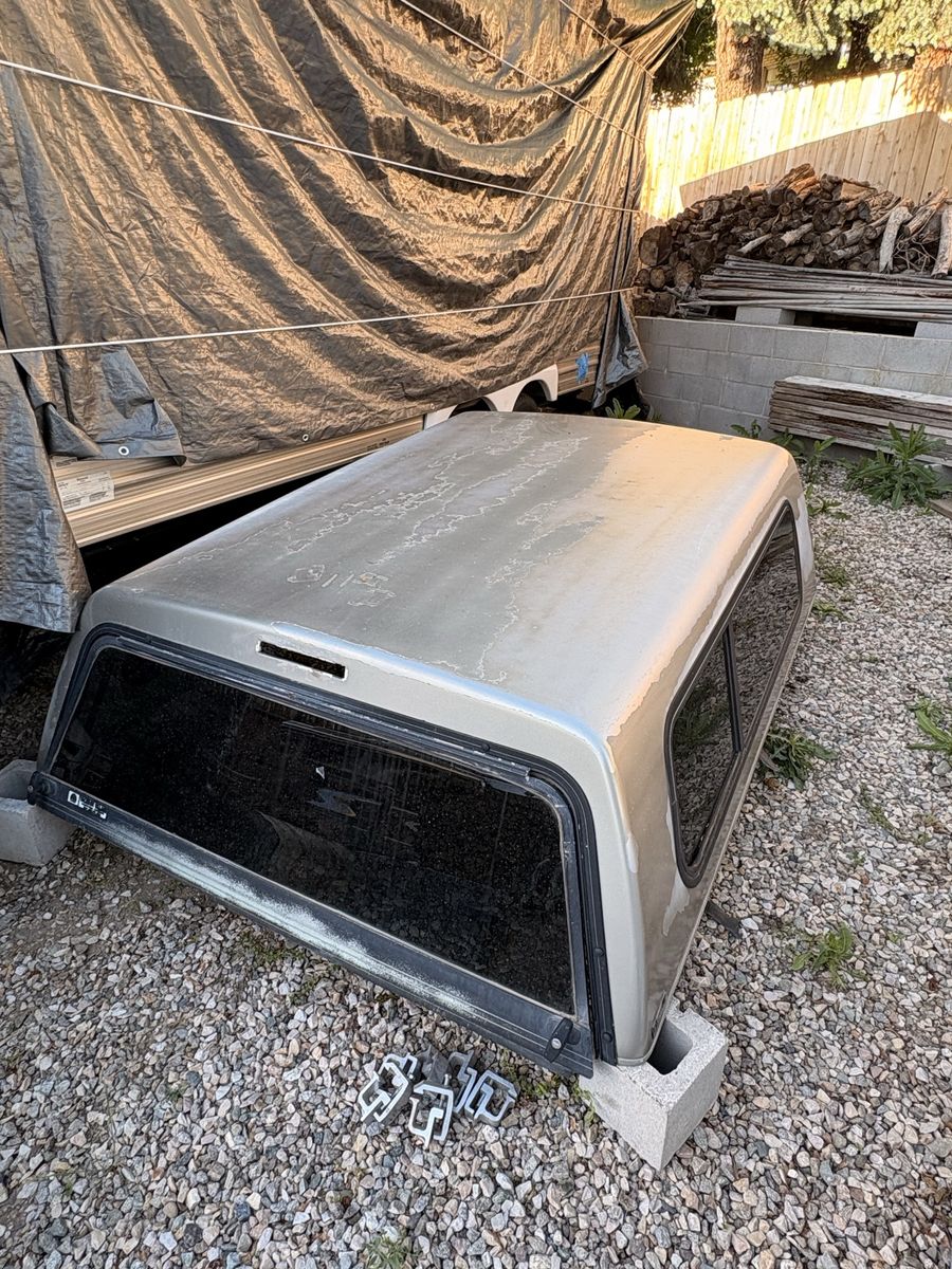 AmeriCraft Truck Shell Camper Top for Full-Size Truck - Tan/Gold, 6.5ft Short Bed