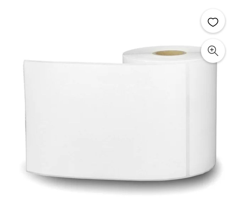 4 Rolls Of 4X6 Direct Thermal Labels Stickers