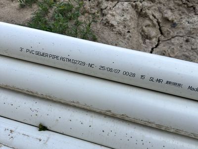 PVC drain pipe