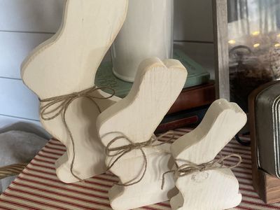 Three Pack Different Sized Bunnies