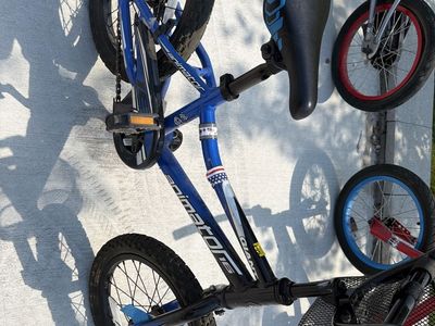 Giant Animator One 16-inch Kid's BMX Bike - Blue, Training Wheels Included