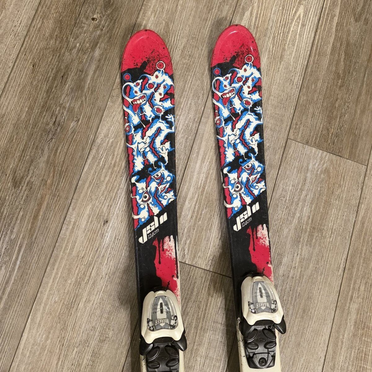 K2 Indy 124 Kids Downhill Skis w / Marker Bindings