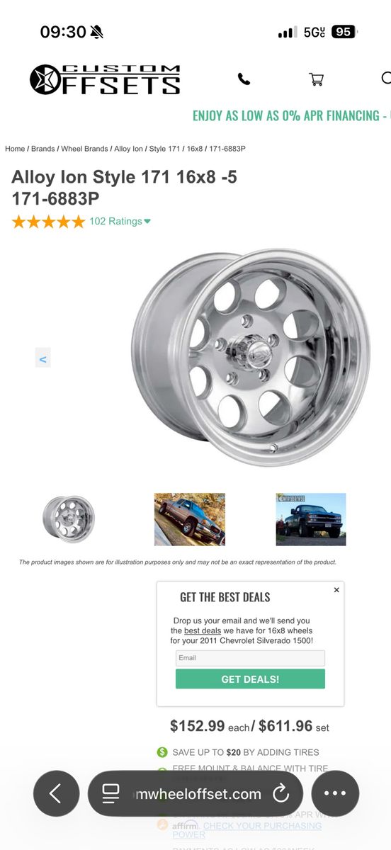16x8 rims