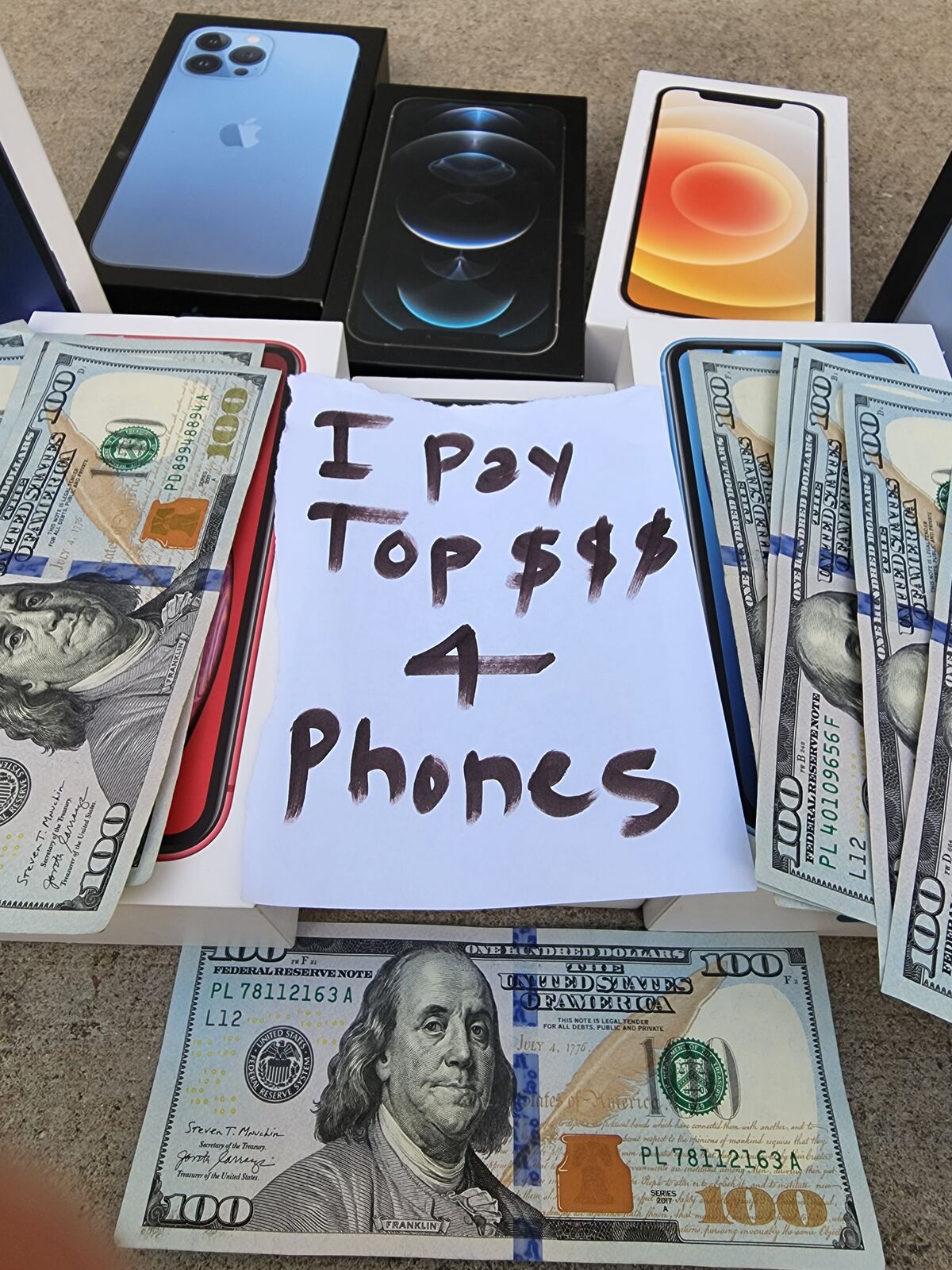 We buy USED/NEW iphone 11-17, Samsung galaxy S10-25, Google pixel 6-10, ipads and apple watches We buy Used/new/Locked/Broken