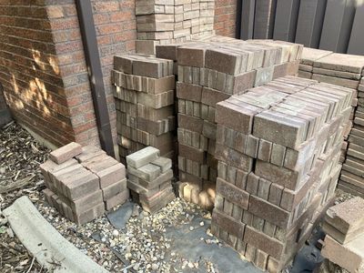 Used Red Brick Pavers