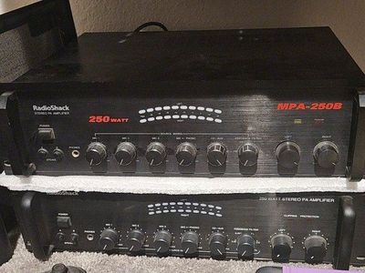 Radioshack MPA-250A & 250B Amplifiers