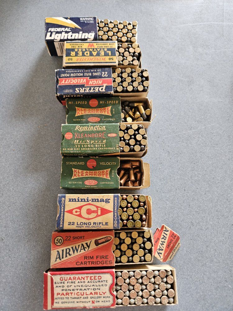 Vintage .22 Rimfire Ammunition Assorted Box Lot - Federal, CCI, Remington
