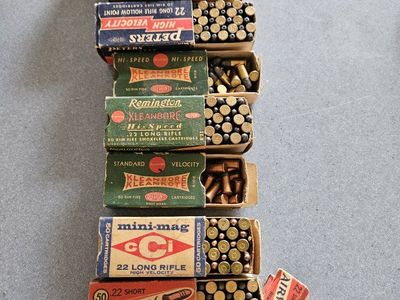 Vintage .22 Rimfire Ammunition Assorted Box Lot - Federal, CCI, Remington