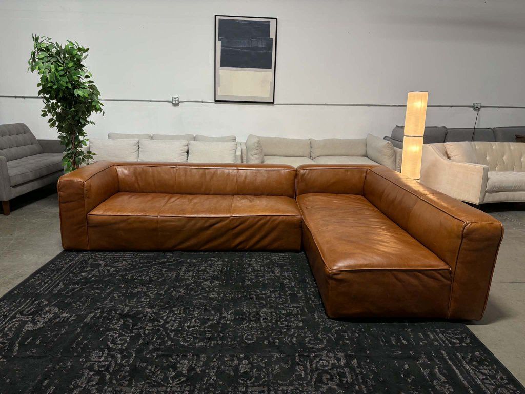 Genuine Leather Sectional (Free Delivery)