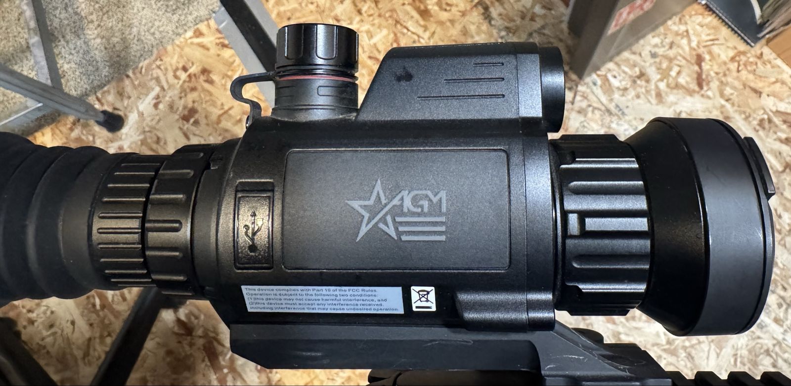 AGM Varmint LRF TS50-384 Thermal Rifle Scope with Laser Rangefinder