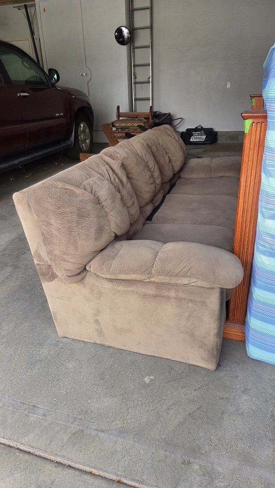 soft brown couch
