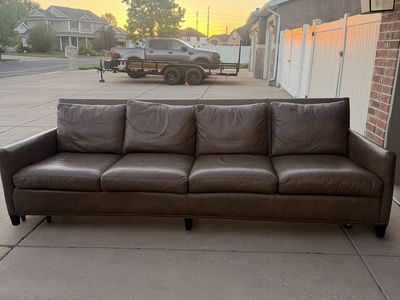 Lee Industries Leather Sofa