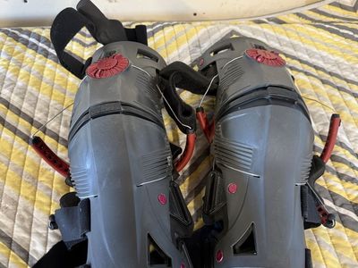Mobius X8 Knee Braces Pair Gray Red Protective Gear Motocross size medium