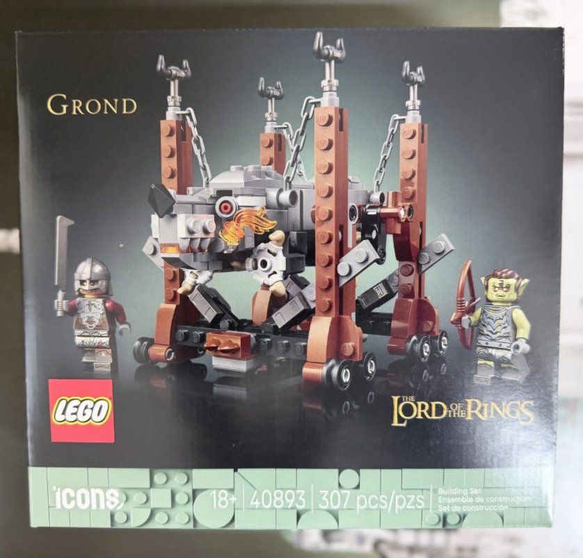 LEGO Lord of the Rings Grond (40893) & Minas Tirith (11377) Icons Building Sets