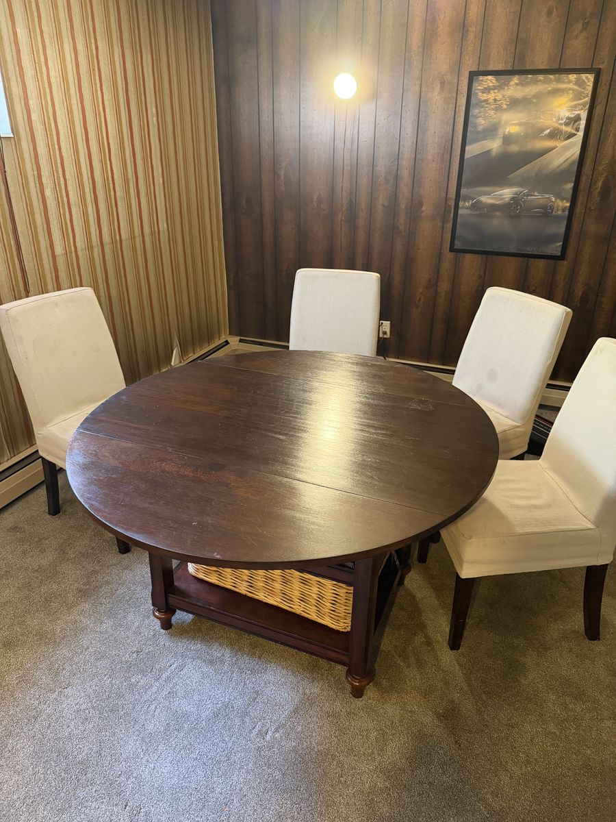 Table and 4 chairs