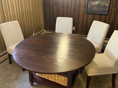 Table and 4 chairs