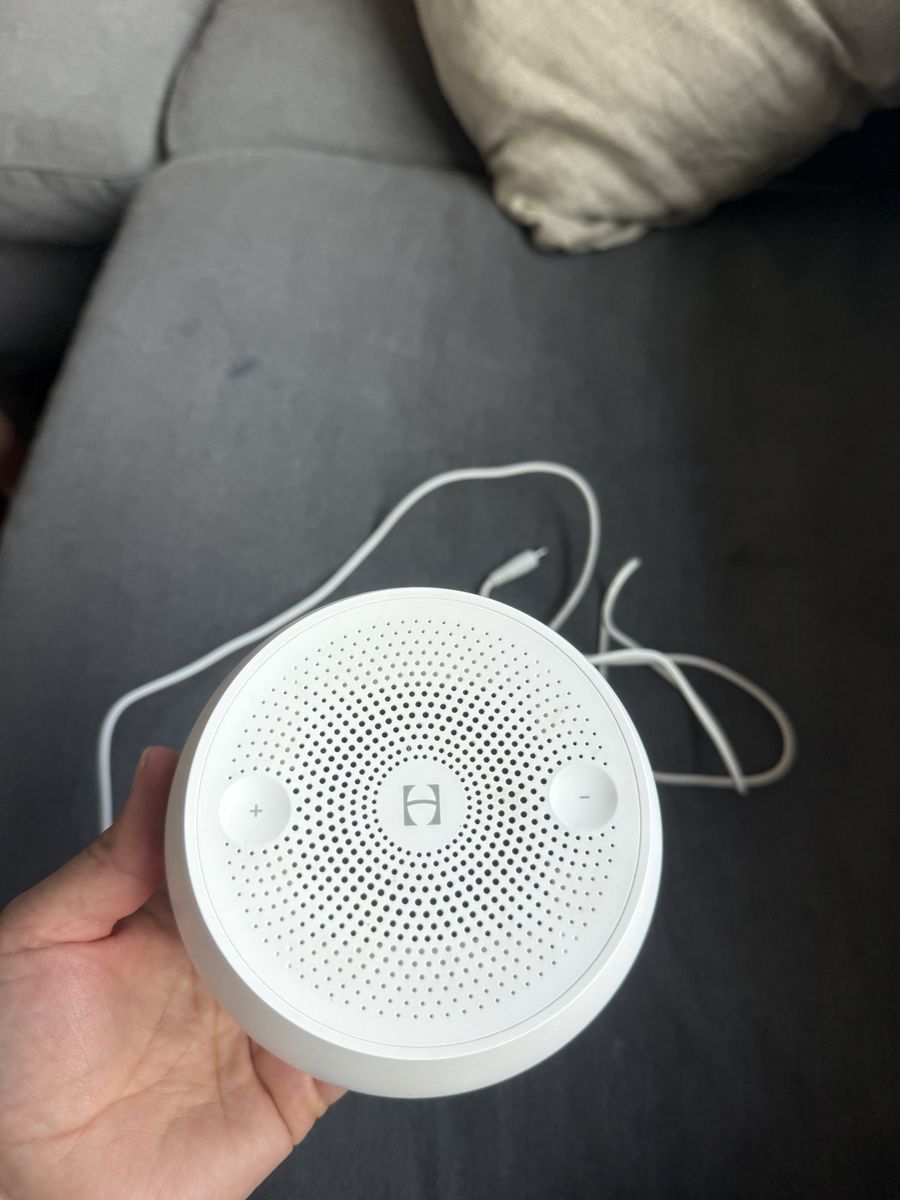Hatch Rest Mini Smart Sound Machine White - Relaxing Sleep Aid with Volume Control