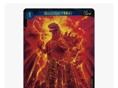 Godzilla card came