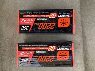 BRAND NEW Spektrum 14.8V 2200mAh 4S 30C Smart G2 LiPo Batteries w/ IC3 Connectors (2-Pack)