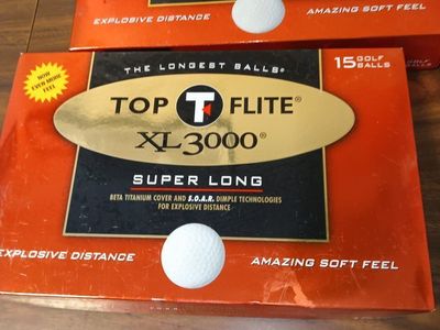 NEW BOXES of Top Flite XL 3000 Super Long Golf Balls
