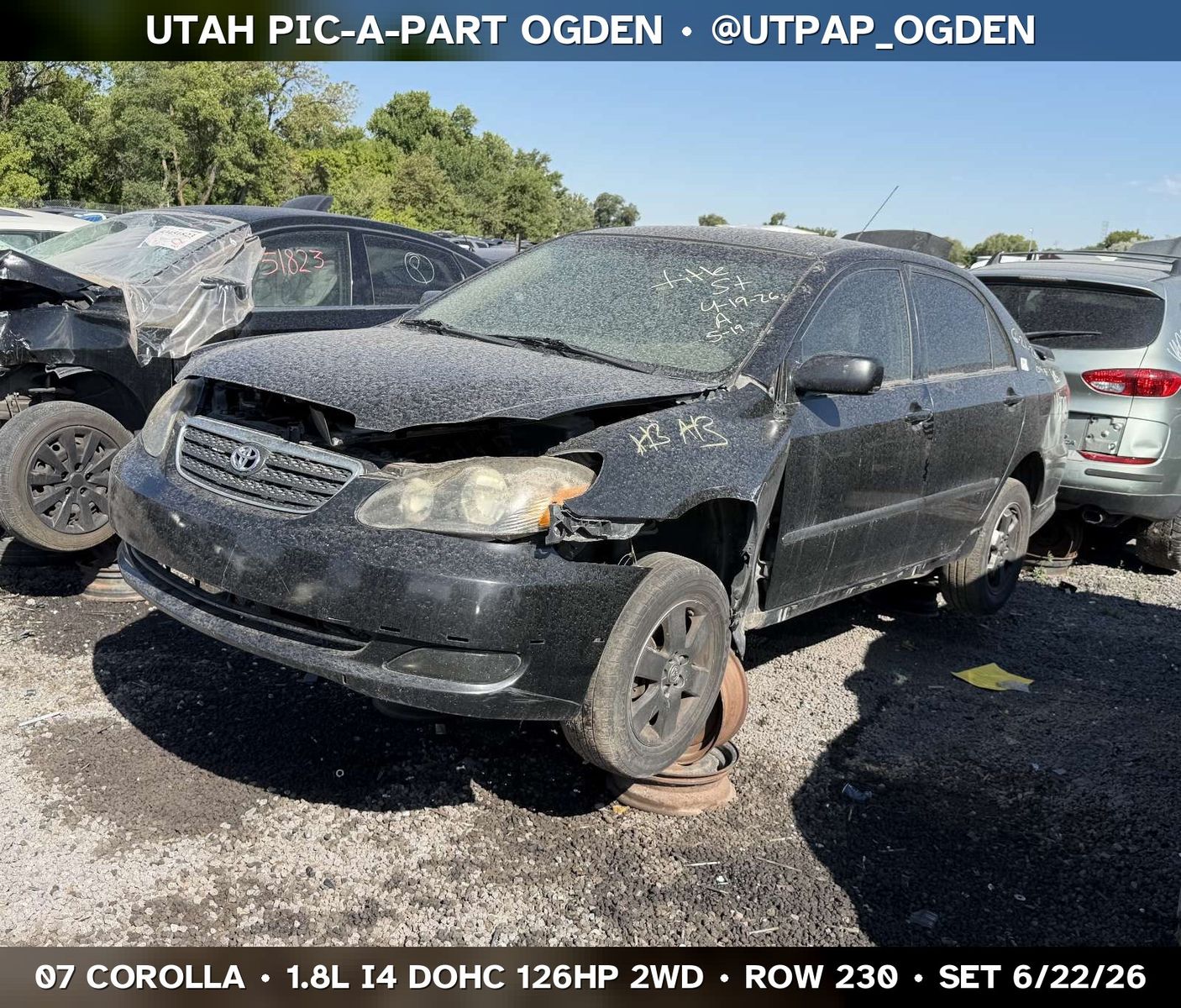 2007 Toyota Corolla Parts - UTPAP Ogden