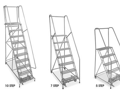 Rolling ladders safer than a step ladder !