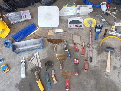 Sheetrock,Texturing, Painting, Flooring and misc hand tools
