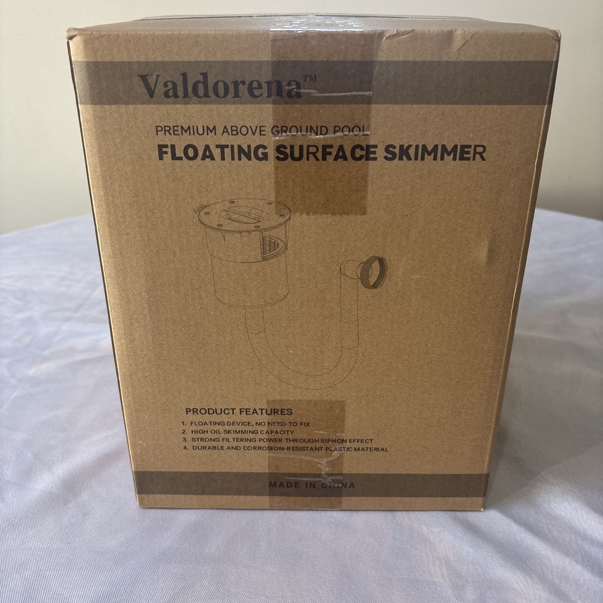 Valdorena Premium Above Ground Pool Floating Surface Skimmer - Automatic Cleaning, Durable