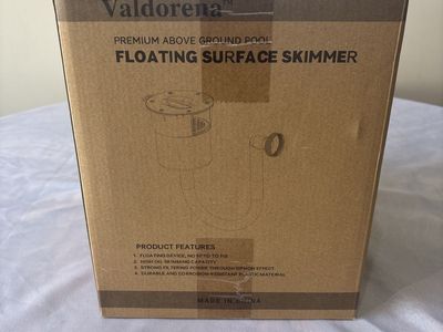 Valdorena Premium Above Ground Pool Floating Surface Skimmer - Automatic Cleaning, Durable