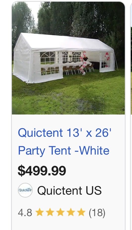 Quictent party tent replacement cover