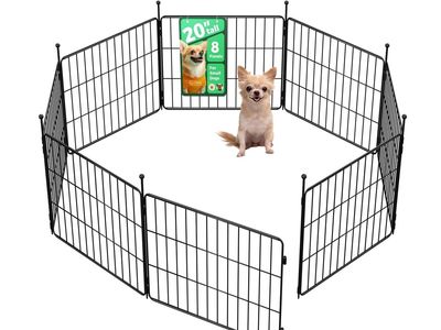 NEW FXW Minipaws Dog Playpen 20-Inch 16 Panels - Black