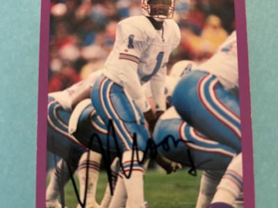 Warren Moon Autograph 1994 Score Auto Hand Signed NFL Football Card Houston Oilers Quarterback