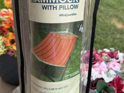 Bliss Hammocks Caribbean Hammock with Pillow - 78"L x 48"W Bed Size, Eco-Friendly