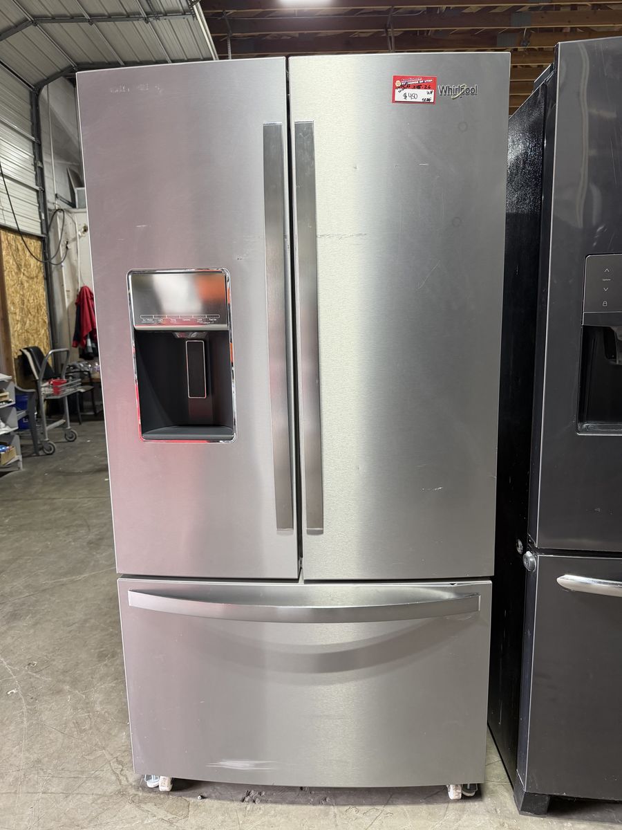 GOOD CONDITION WHIRLPOOL FRENCHDOOR FRIDGE