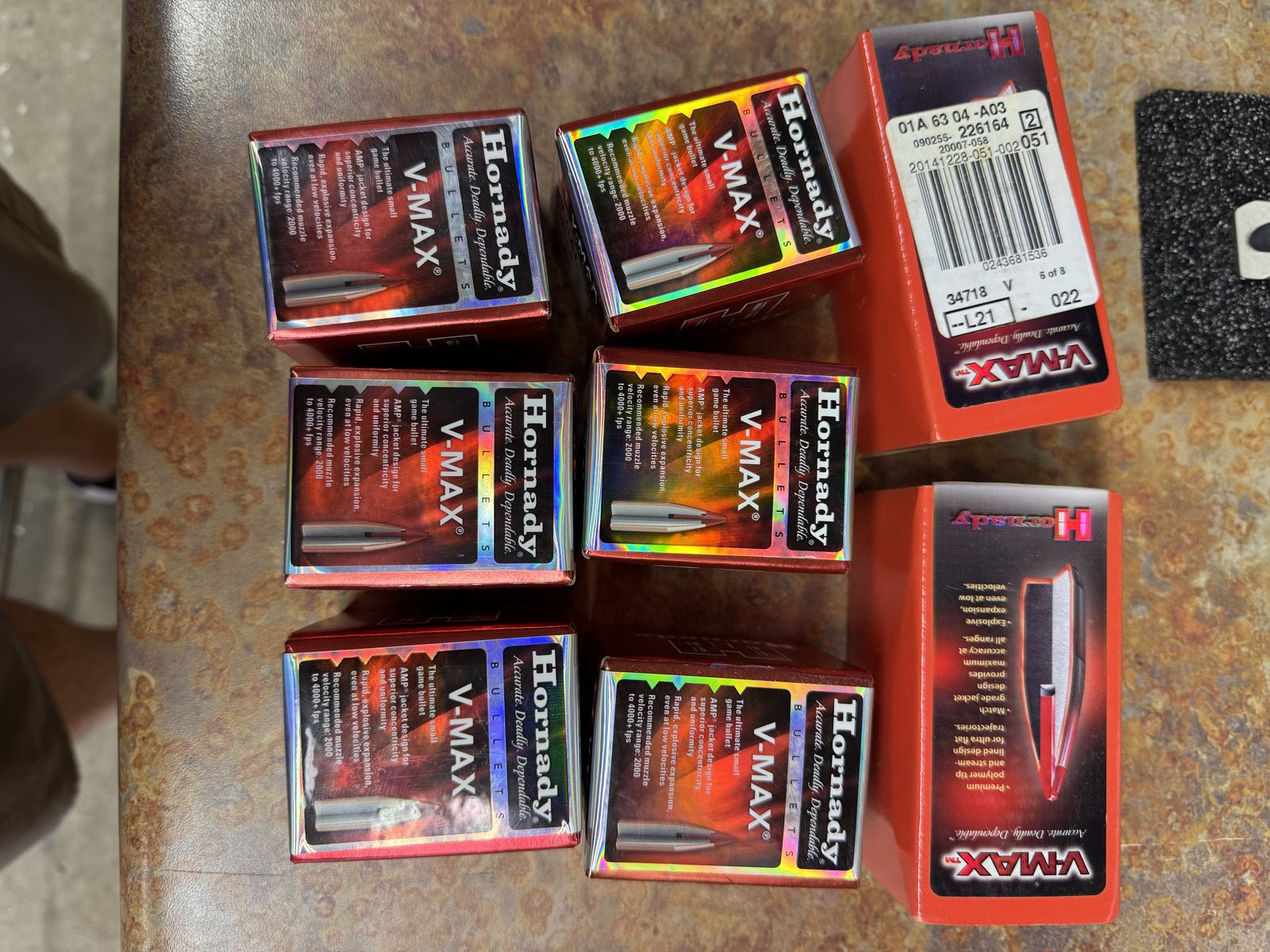 Hornady V-max 50gr 1000ct